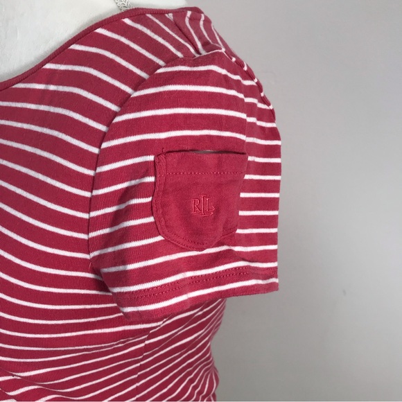 Ralph Lauren Pink Stripe Tee - Picture 4 of 9
